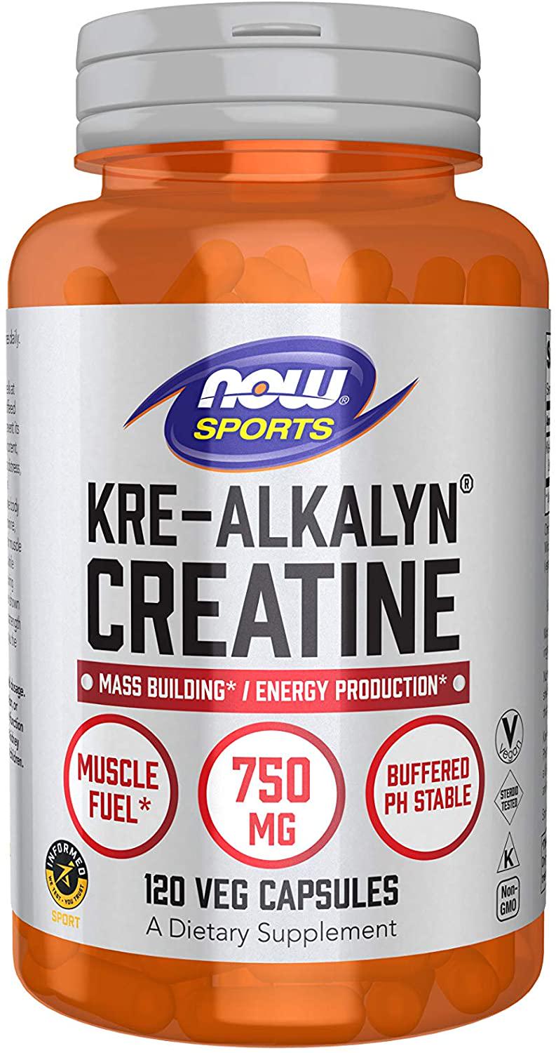 Креатин NOW Kre-Alkalyn Creatine 750 mg 120 capsules