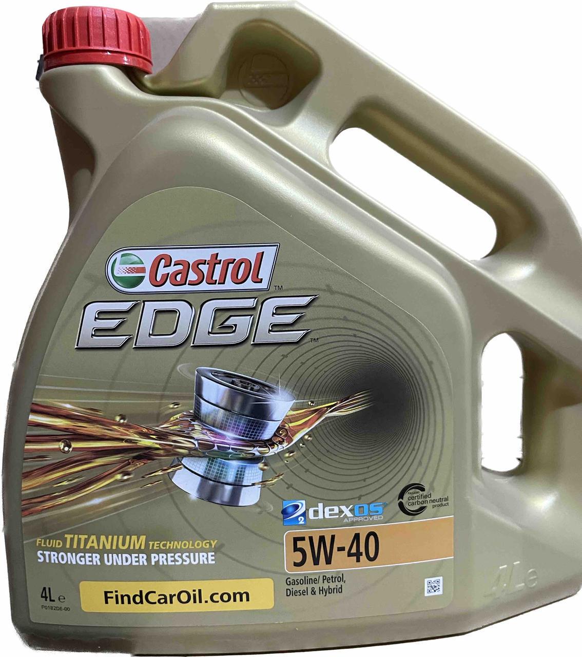 Моторное масло Castrol Edge 5W-40 4 л (1535F3)