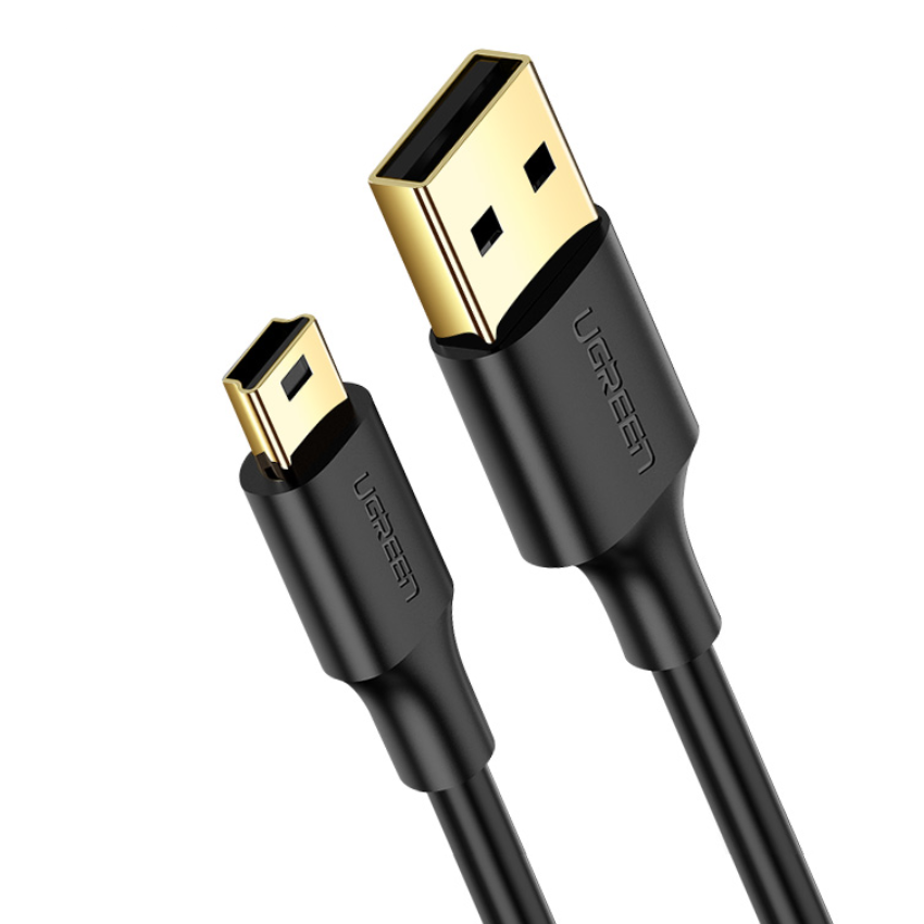 Кабель UGREEN US132 USB 2.0 Male to MiniUSB 5 Pin Male Cable 2 м Black (30472)