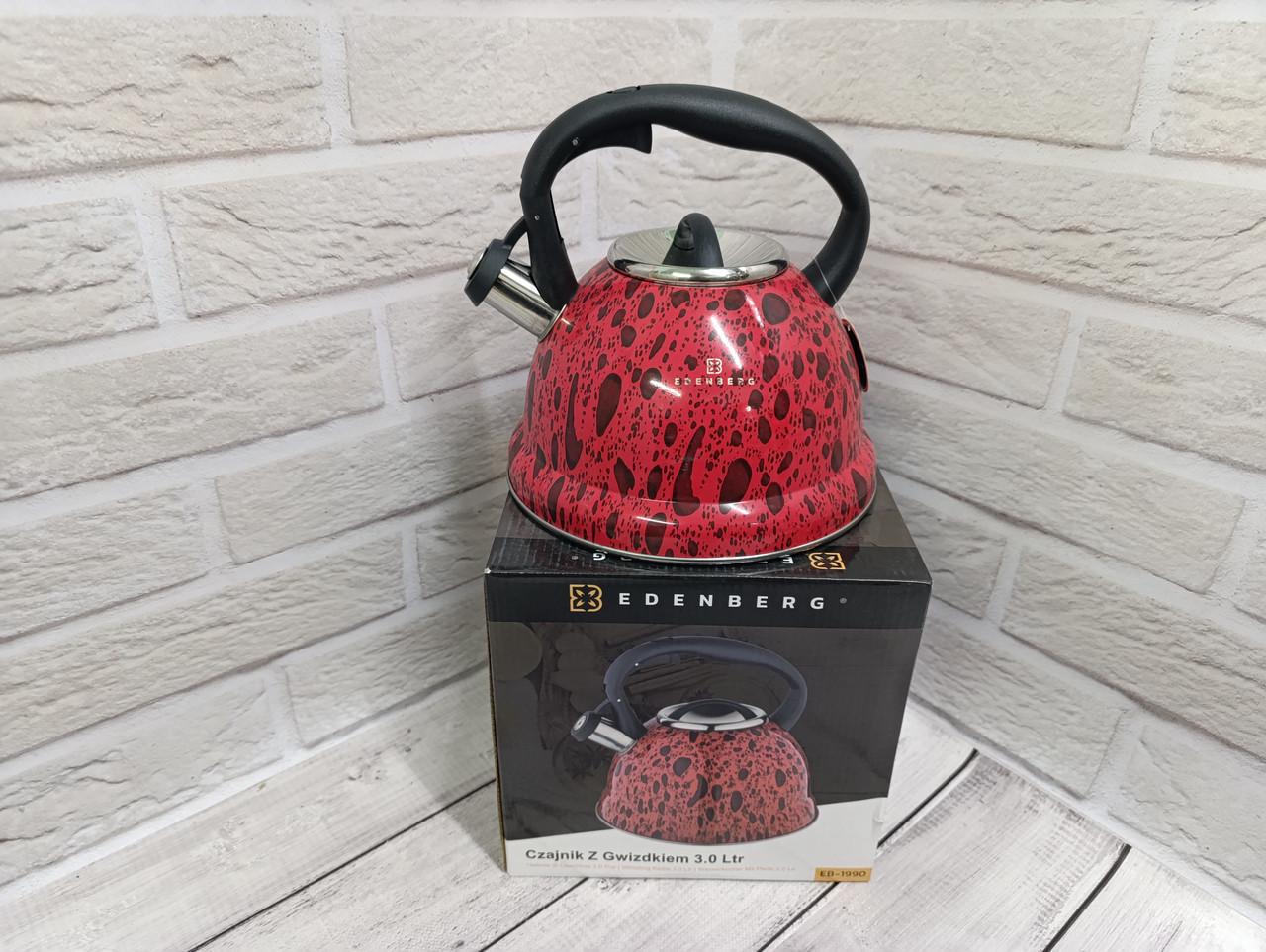 Чайник Edenberg 3 л Червоний (EB-1990) - фото 6