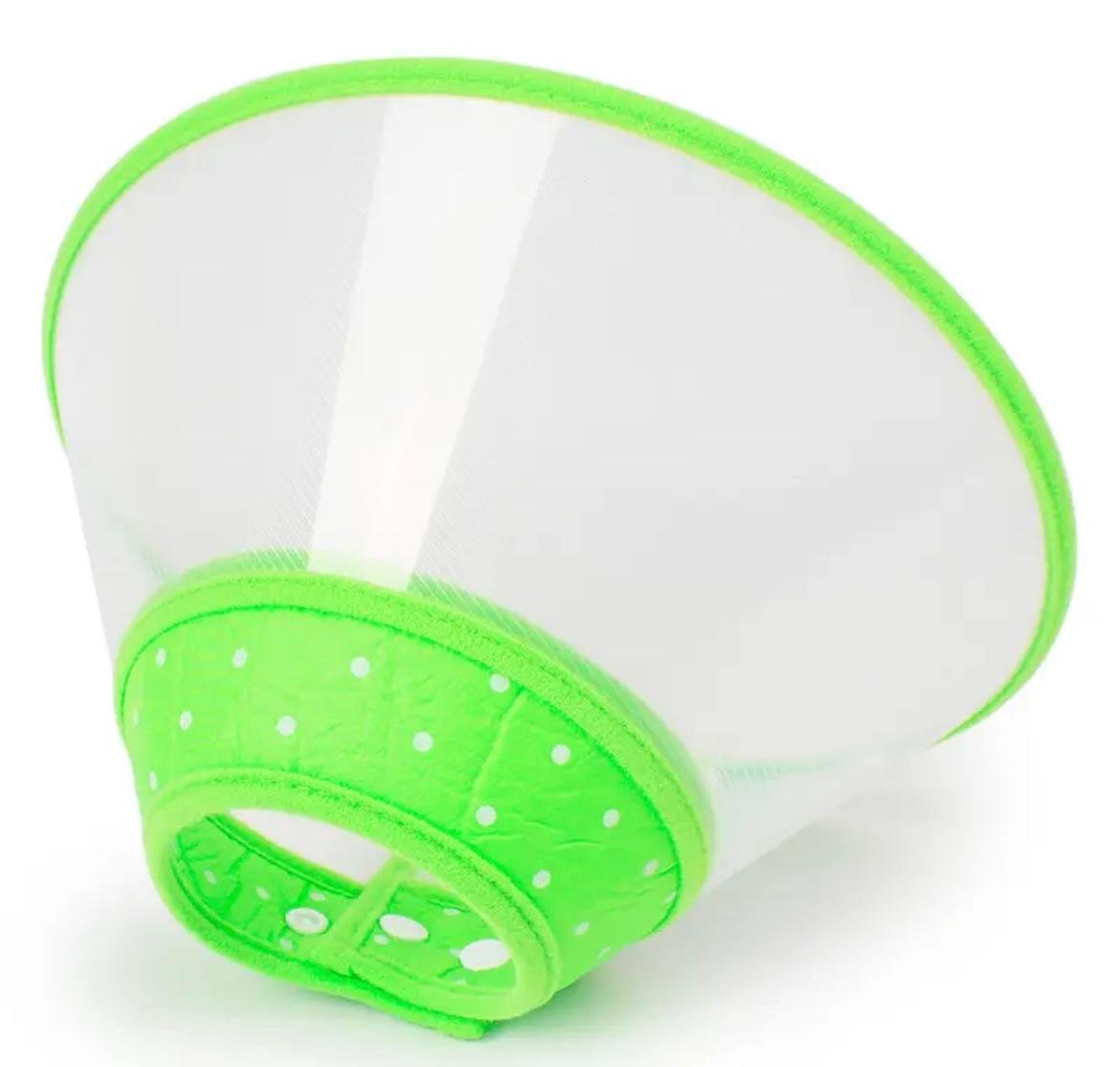 Комір-нашийник для загоєння ран для собак та кішок L 38 см Light Green (3534545343)