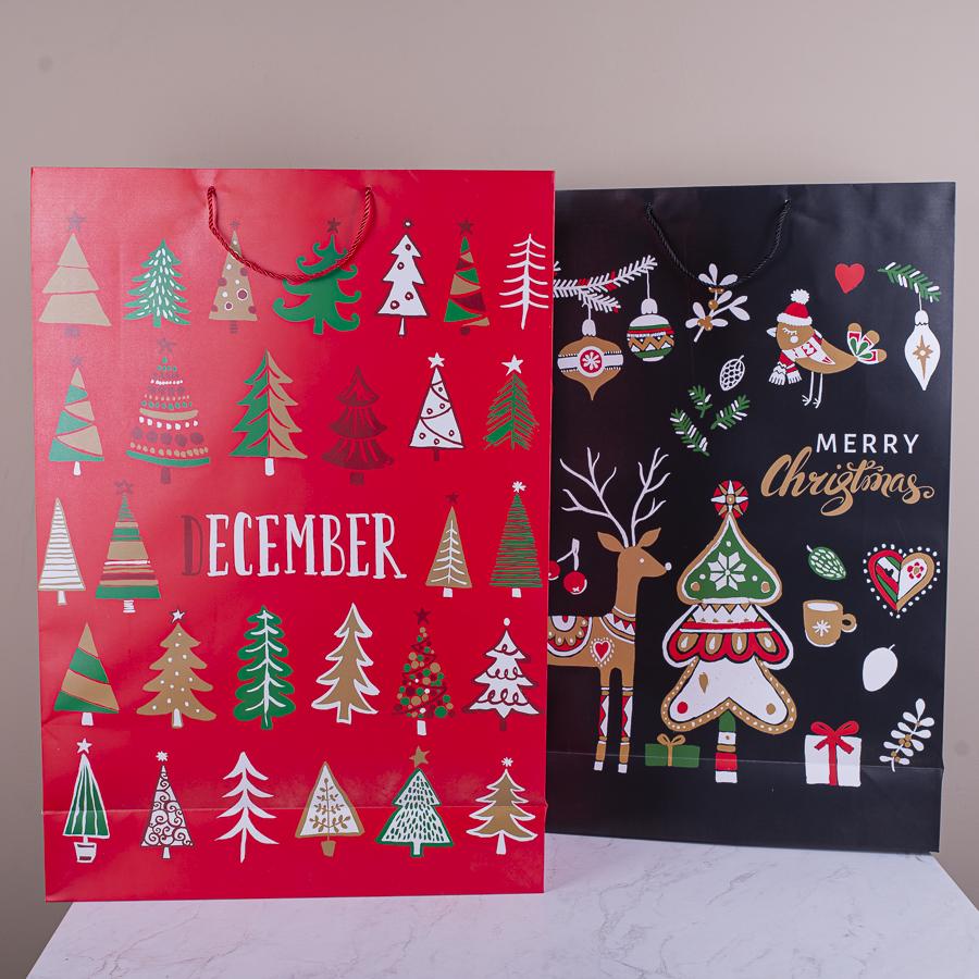 Подарочный пакет Новогодние украшения XXL 72x50x18 см (2827-4)