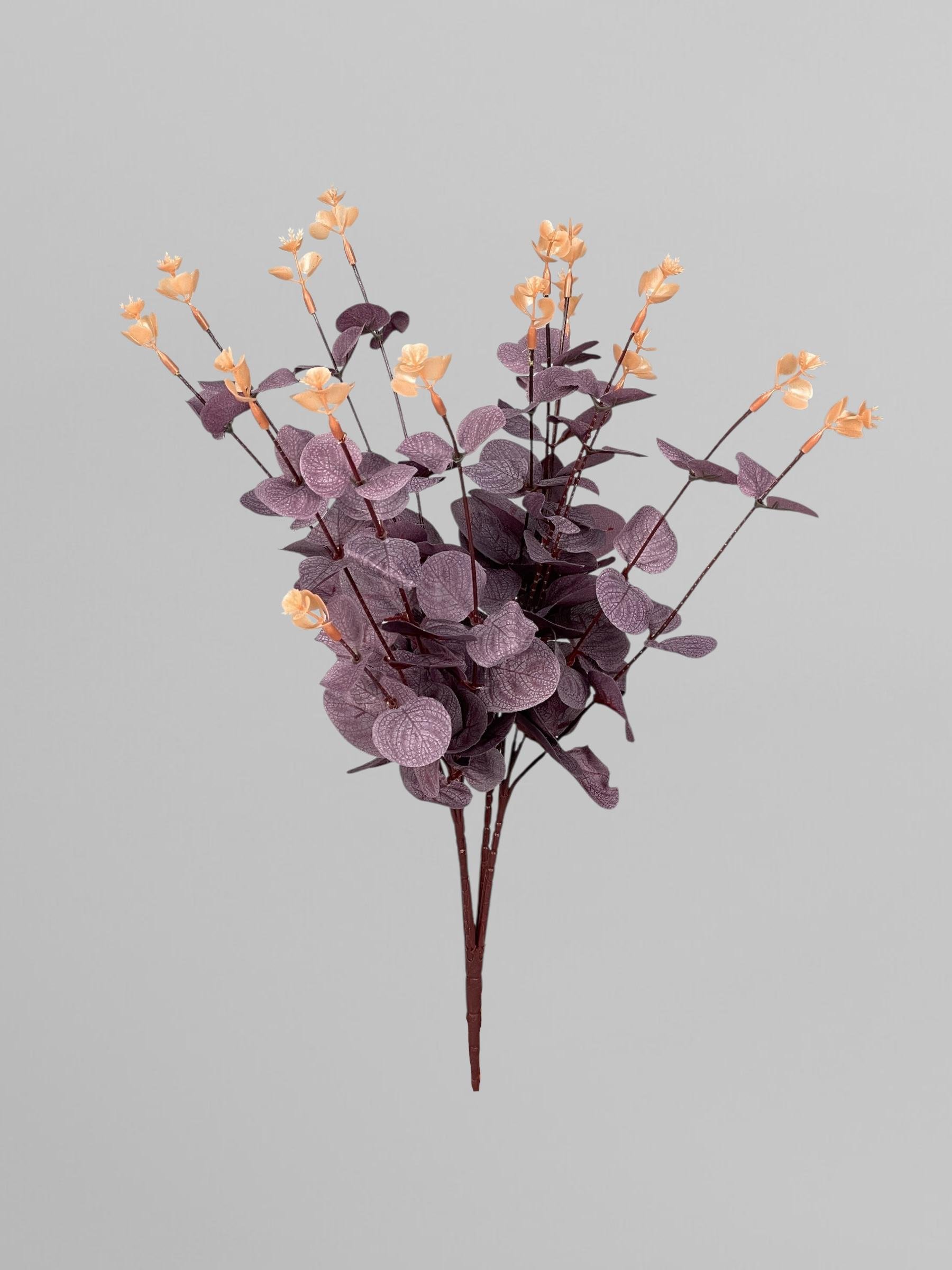 Искусственный куст эвкалипта 46 см Темно-бордовый (Р05001) - фото 1