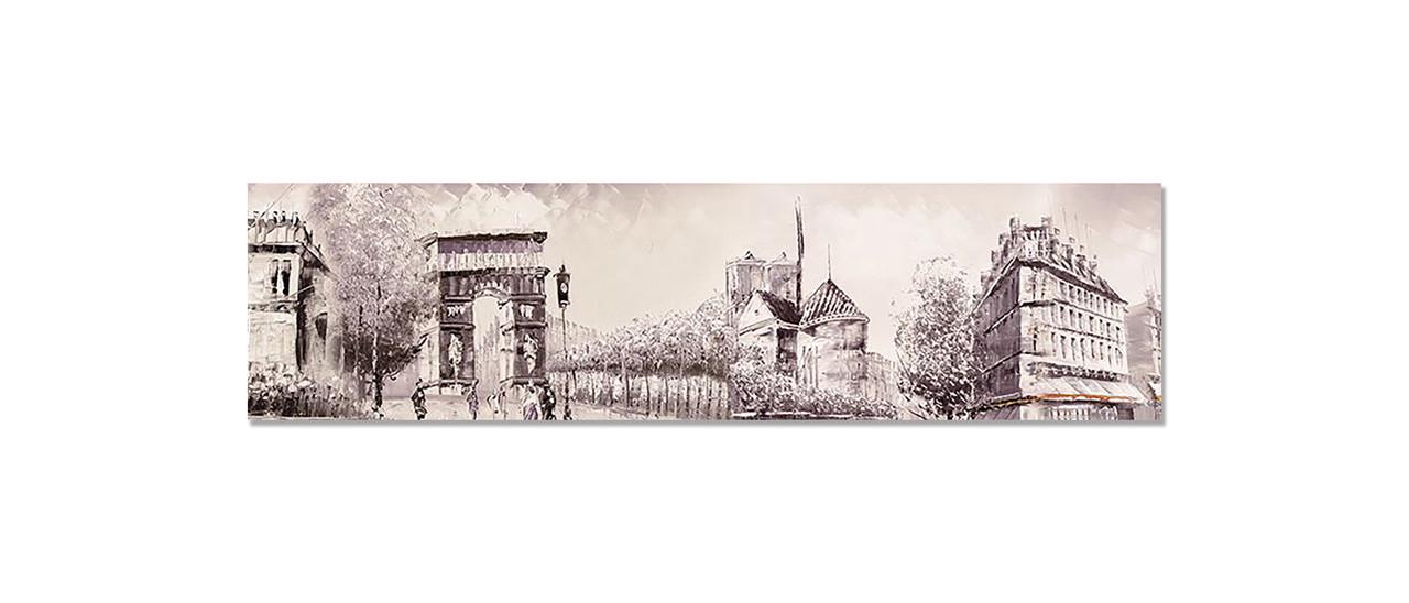 Наклейка виниловая на кухню Zatarga Ретро Париж 650х2500 мм (1283915469)