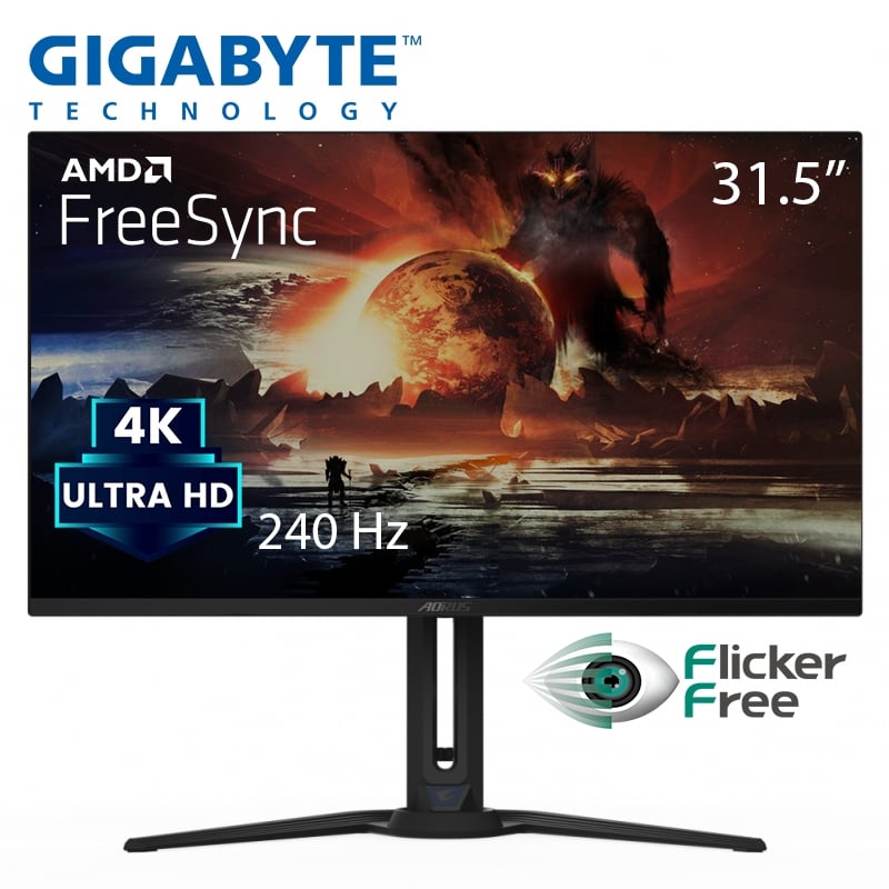 Монитор Gigabyte FO32U2 AORUS геймерский OLED 3840х2160 4K Ultra HD 31,5"(tf6434) - фото 2 Монитор Gigabyte FO32U2 AORUS геймерский OLED 3840х2160 4K Ultra HD 31,5"(tf6434) - фото 2