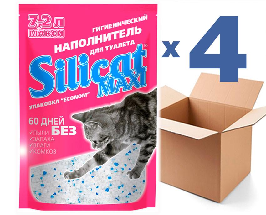 Наповнювач для котячого туалету Silicat Maxi силікагелевий 7,2 л x 4 шт. 28,8 - фото 2 Наповнювач для котячого туалету Silicat Maxi силікагелевий 7,2 л x 4 шт. 28,8 - фото 2