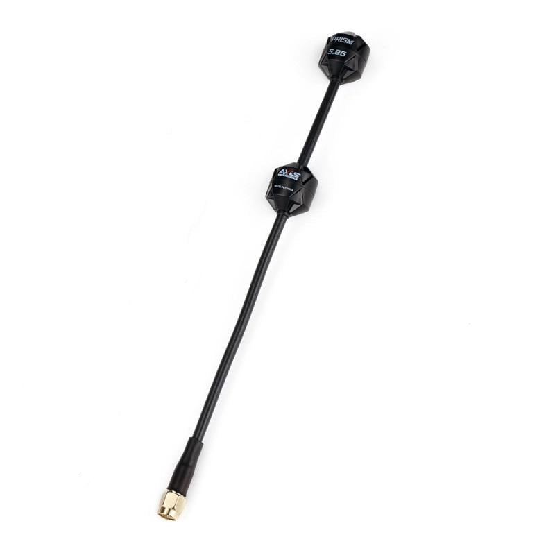 Антена 5,8G RHCP Axisflying PRISM DUAL 4,75Dbi SMA-Male прямий для FPV дронів 200 мм Чорний (00-00027332)