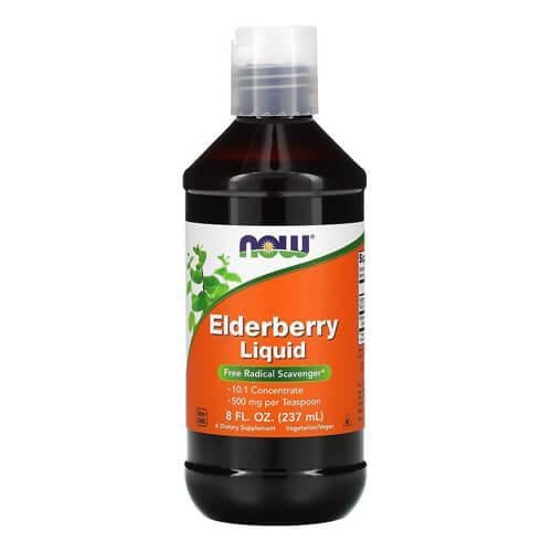 Бузина NOW Elderberry Liquid 500 мг 237 мл (NOW-04852)