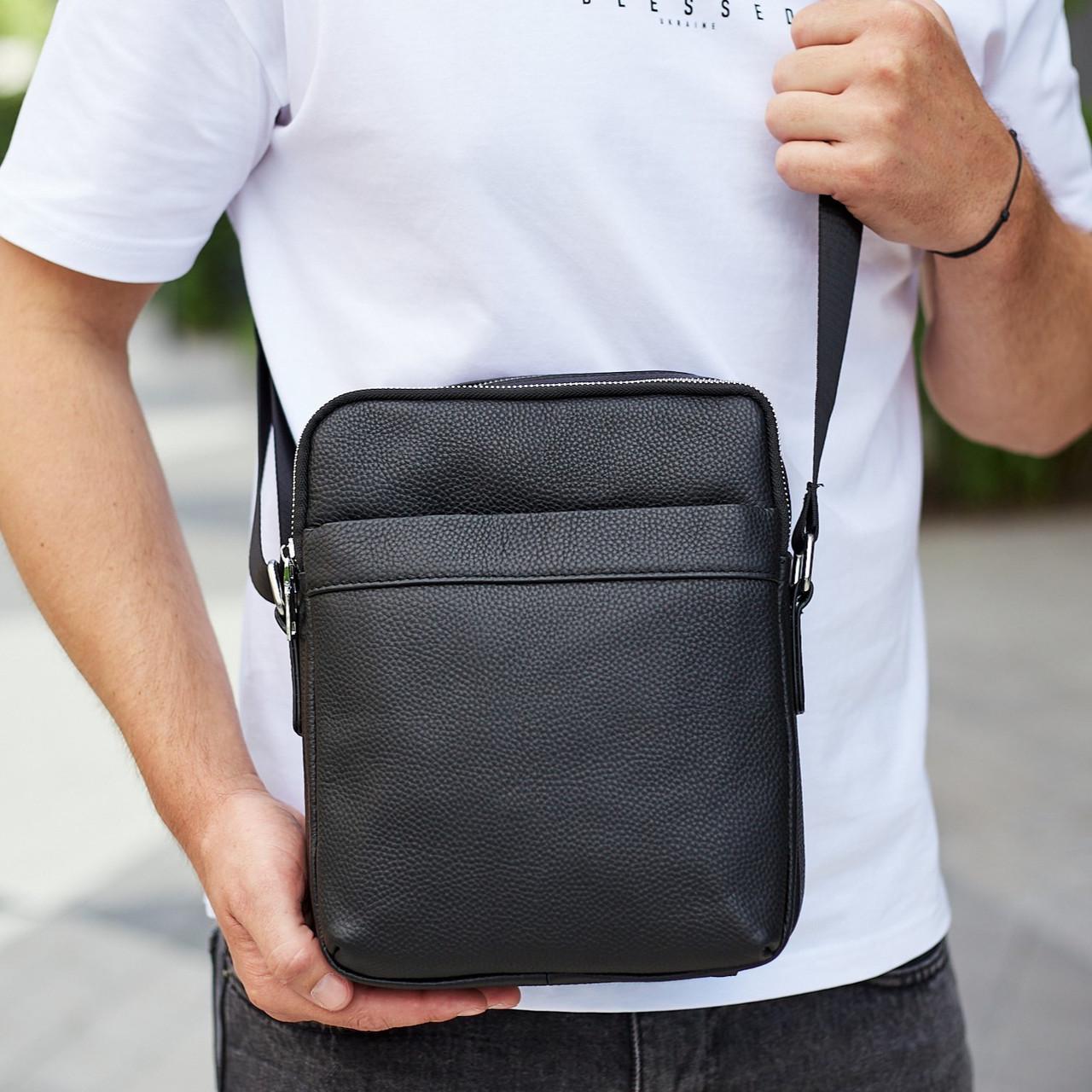 Сумка мужская Tiding Bag 2 отделения Черный (GLD-2042)