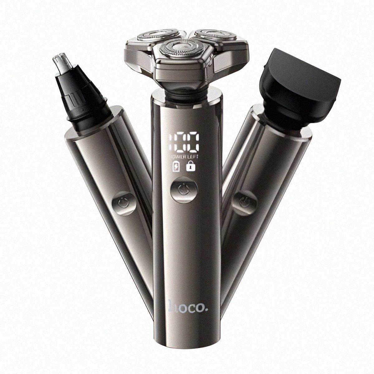 Электробритва Hoco HP36 3в1 с триммером и насадками (27489411) - фото 2