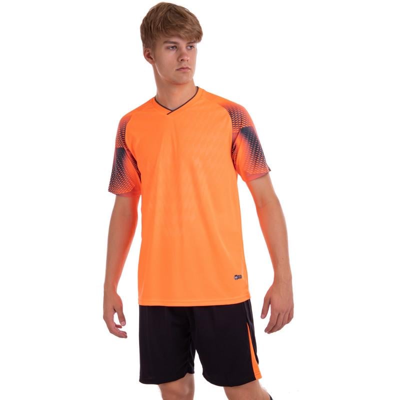 Футбольная форма футболка и шорты Lingo LD-M8608 4XL Оранжевый/Черный