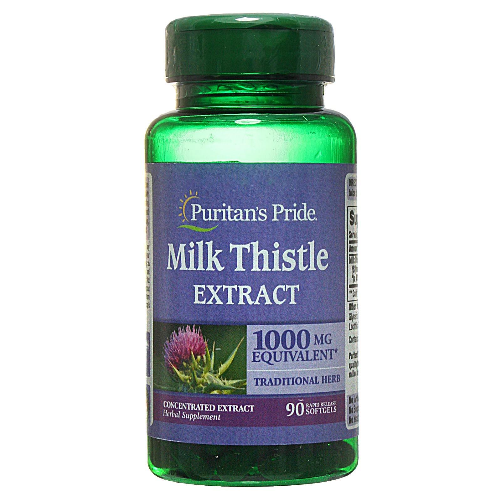 Добавка Puritan's Pride Milk Thistle 1000 мг 90 капсул (#001944)