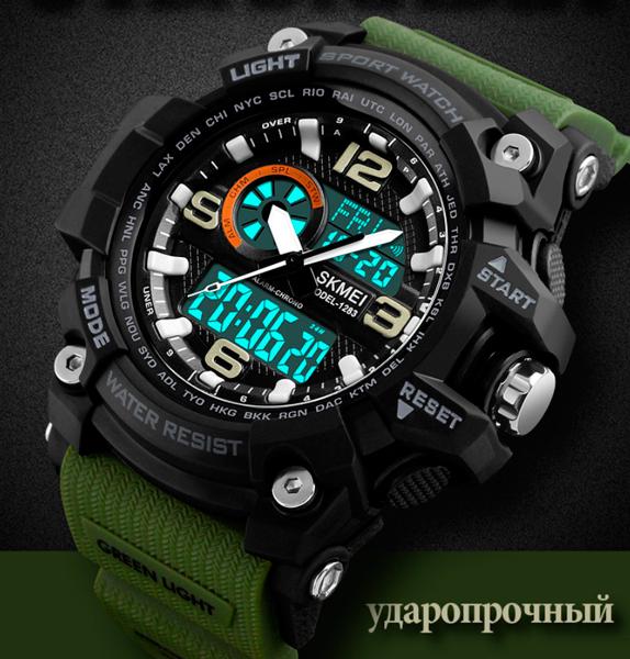 Чоловічий годинник Skmei Disel 1283 Зелений - фото 3 Чоловічий годинник Skmei Disel 1283 Зелений - фото 3