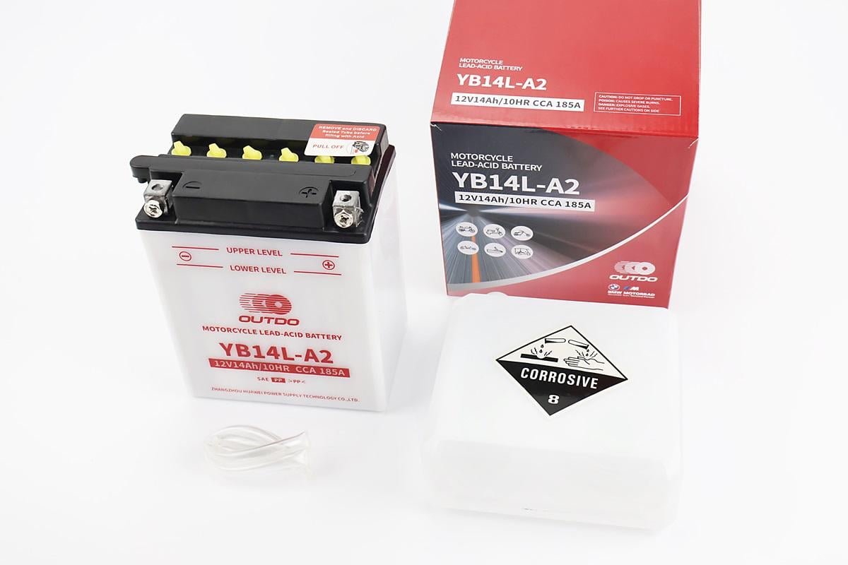 Аккумулятор YB14L-A2 12V 14 Ah кислотный 134x89x166 мм (348203)