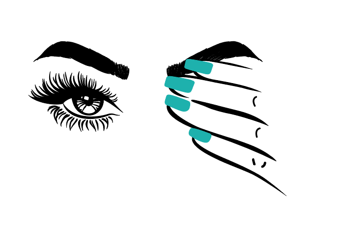 Наклейка интерьерная FroDecal Женственный взгляд 1200х720 мм Черный/Мята (fr00325_3_070_055)