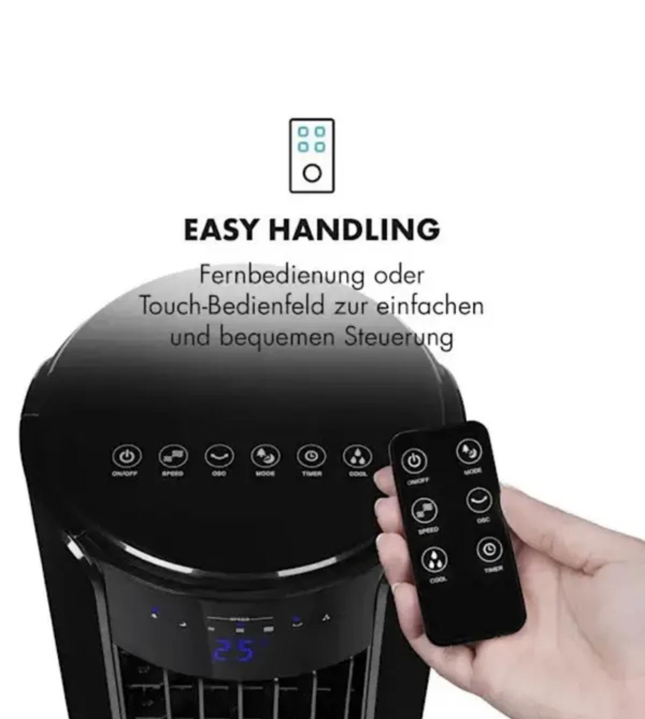 Вентилятор-охолоджувач KLARSTEIN Skyscraper Horizon з природним режимом 60 W 486 m3/h 3,5 л (10032337) - фото 5