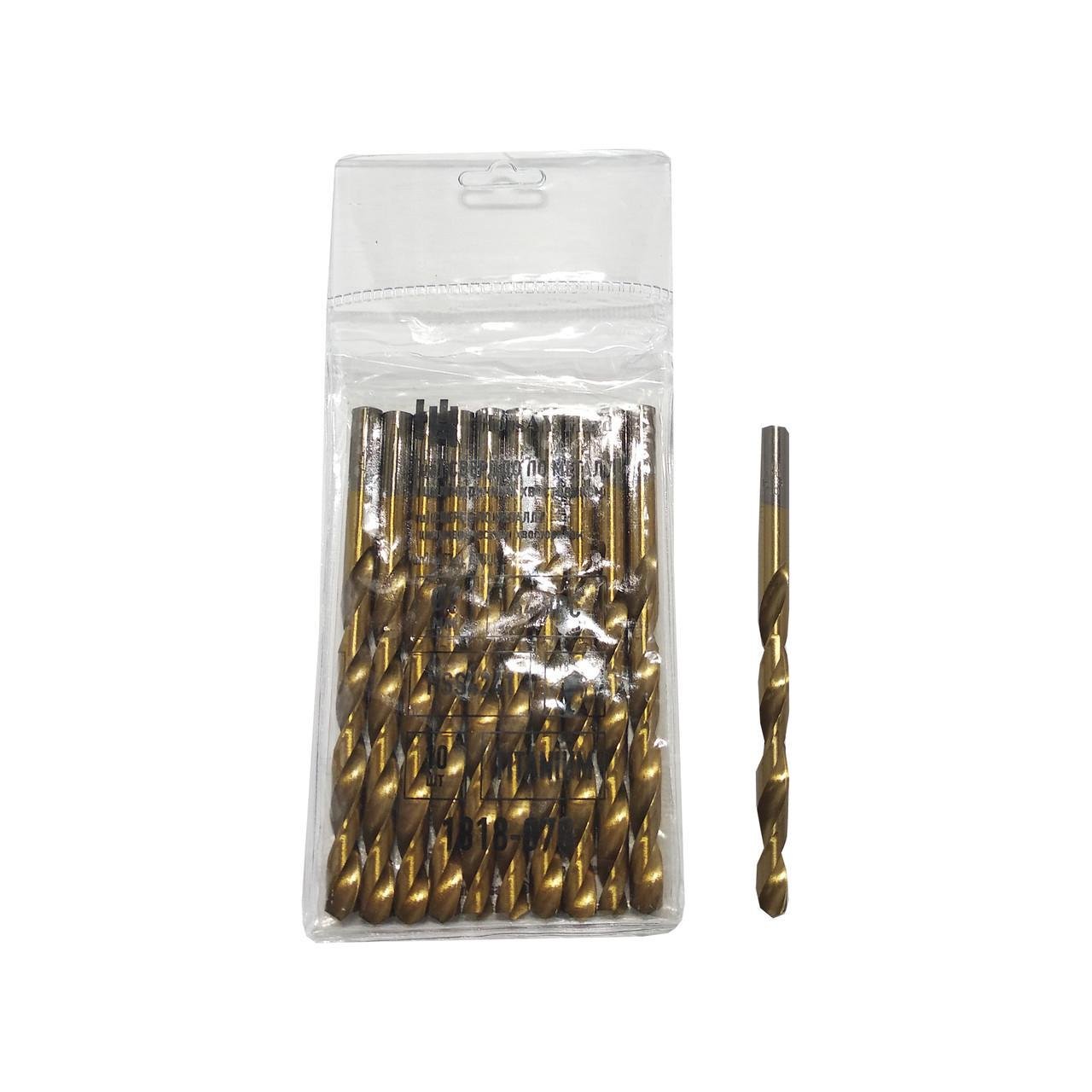 Свердло по металу HorsAY Hard титанове покриття циліндричний хвостовик 7 мм (1818-070) - фото 1