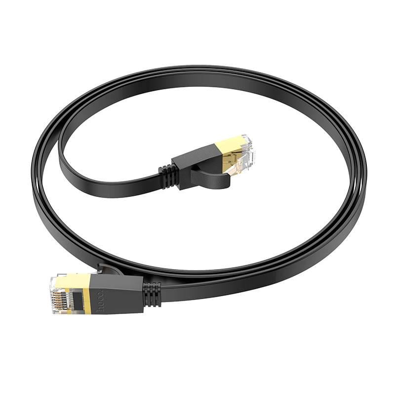 Патч-корд литий HOCO US07 FTP RJ45 Cat.6 1 м Чорний Патч-корд литий HOCO US07 FTP RJ45 Cat.6 1 м Чорний