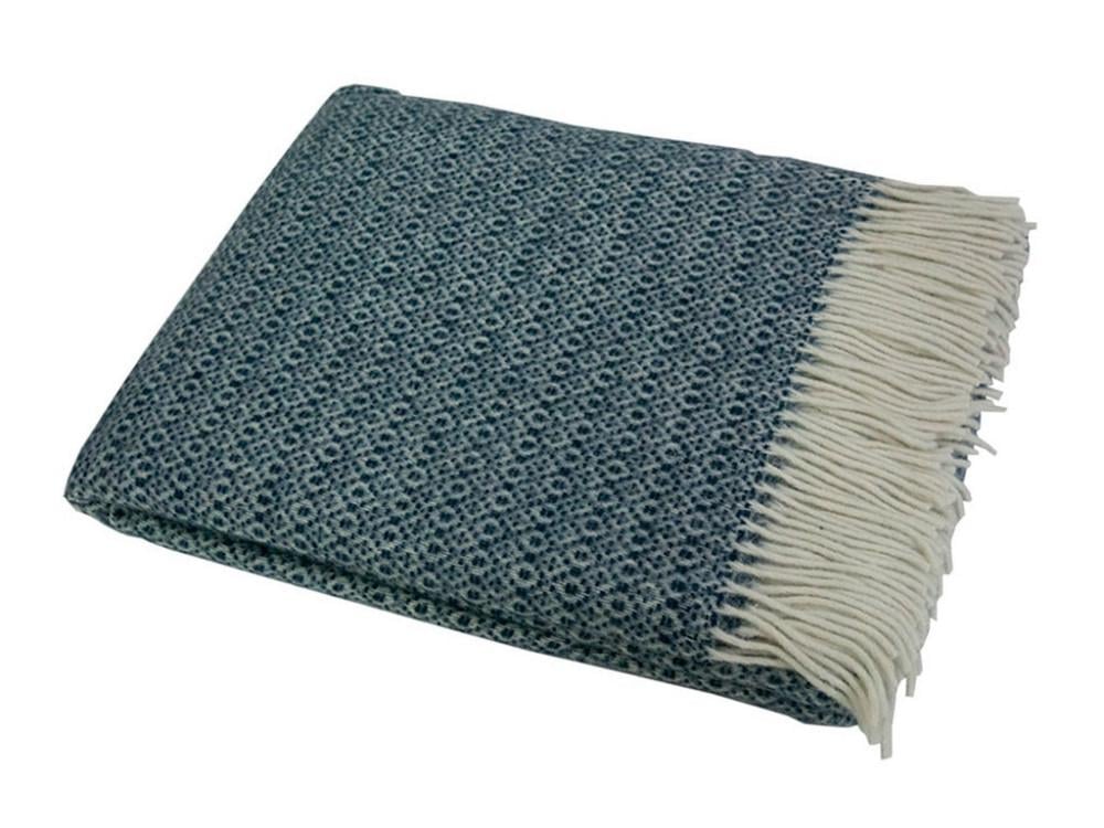 Плед шерстяной Vladi Dolce Vita Неаполь 200х220 Синий (2000025976)