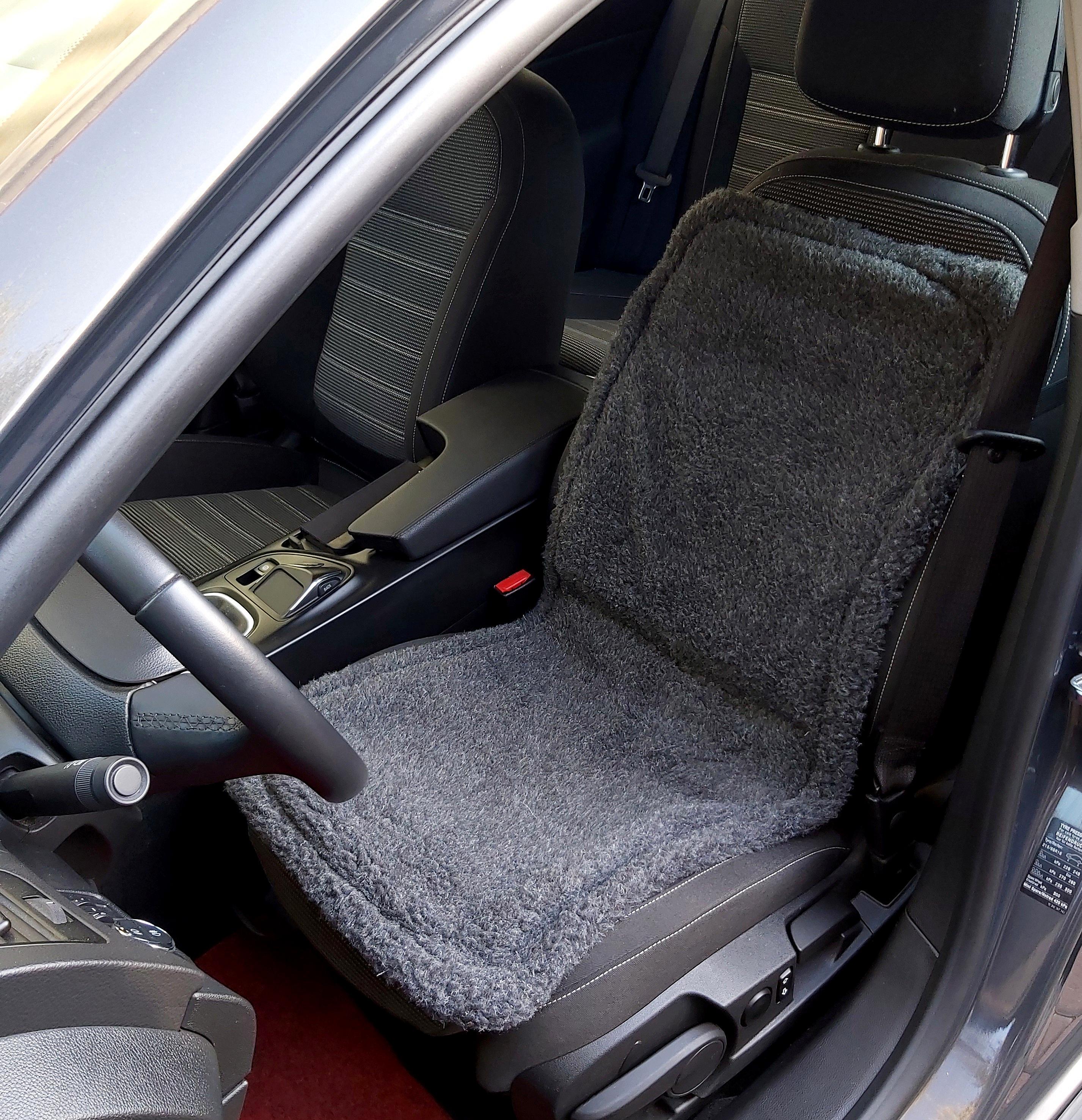 Накидки на сиденье автомобиля из овчины Sheepskin эко-шерсть с окантовкой 2 шт. Темно-Серый (429) Накидки на сиденье автомобиля из овчины Sheepskin эко-шерсть с окантовкой 2 шт. Темно-Серый (429)