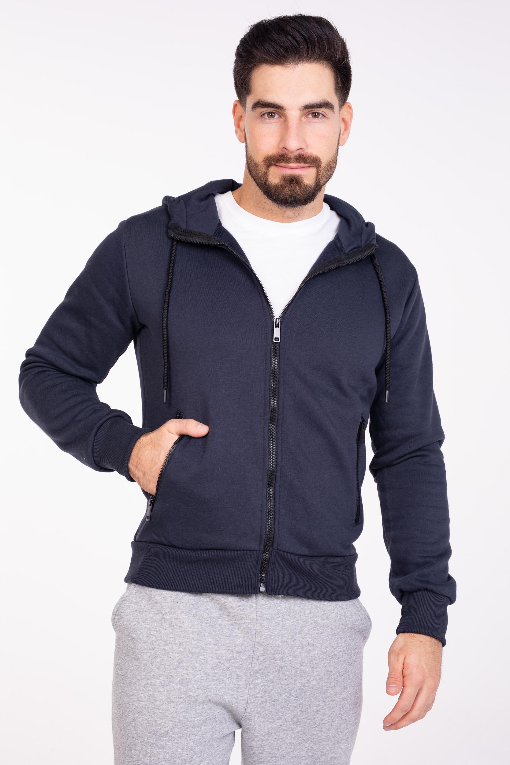 Толстовка чоловіча Spaio Multi-Active HZ02 L Navy blue (5901282497005) - фото 1