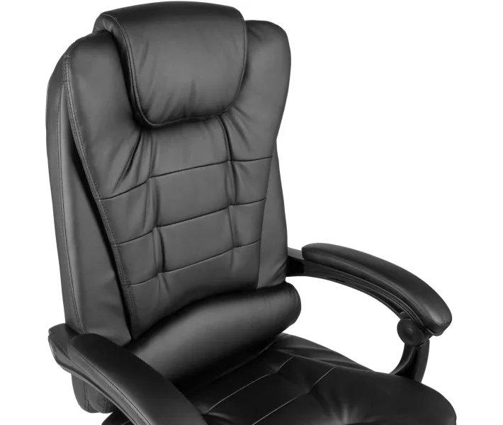 Офисное кресло Barsky Freelance Leather эргономичное с подставкой для ног Black (BFR-01) - фото 5