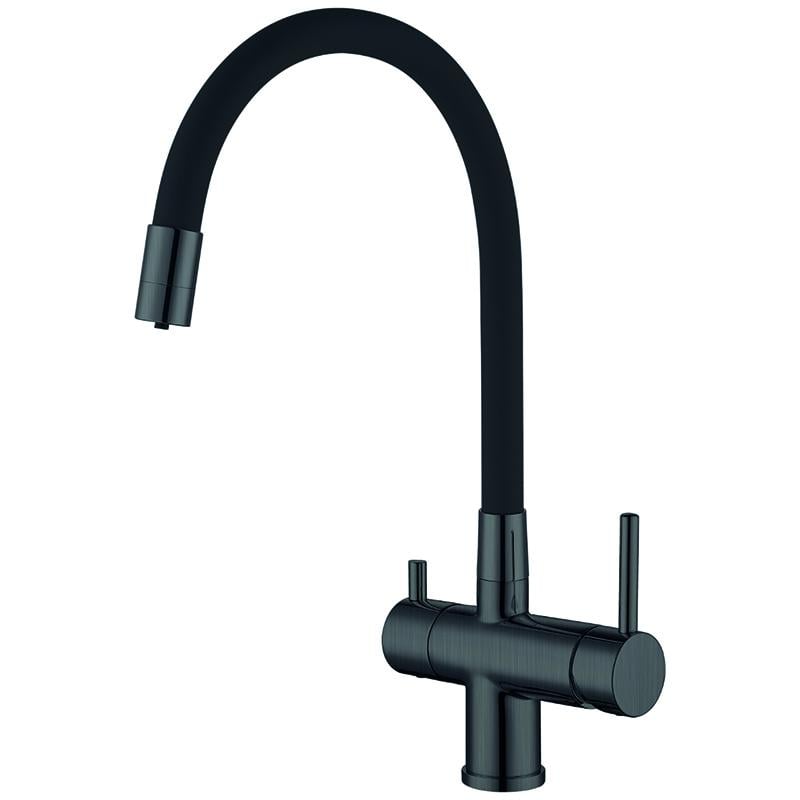 Змішувач для кухні KOER KB-72002-07 KR5003 на дві води Сірий (216851) Змішувач для кухні KOER KB-72002-07 KR5003 на дві води Сірий (216851)