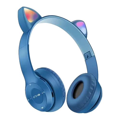 Наушники беспроводные Bluetooth Cat XY-204 с подсветкой (01804)