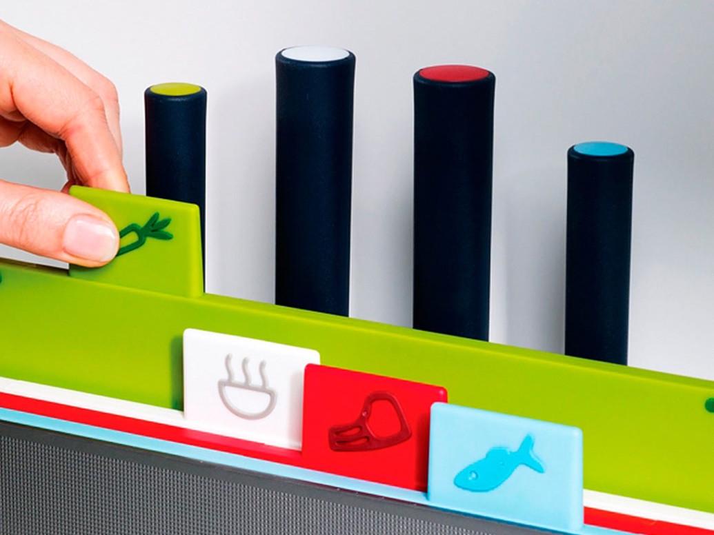 Набір обробних дощок Joseph Joseph Plus Index з ножами (60090) - фото 2 Набір обробних дощок Joseph Joseph Plus Index з ножами (60090) - фото 2