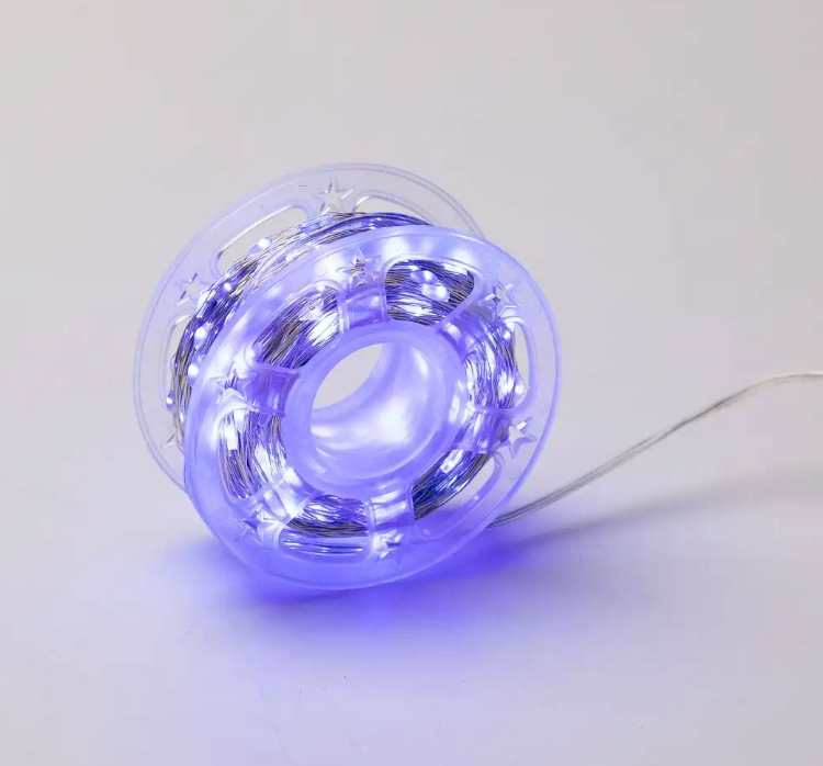 Гирлянда Роса нить с пультом 500 LED 50 м от сети Белый - фото 8