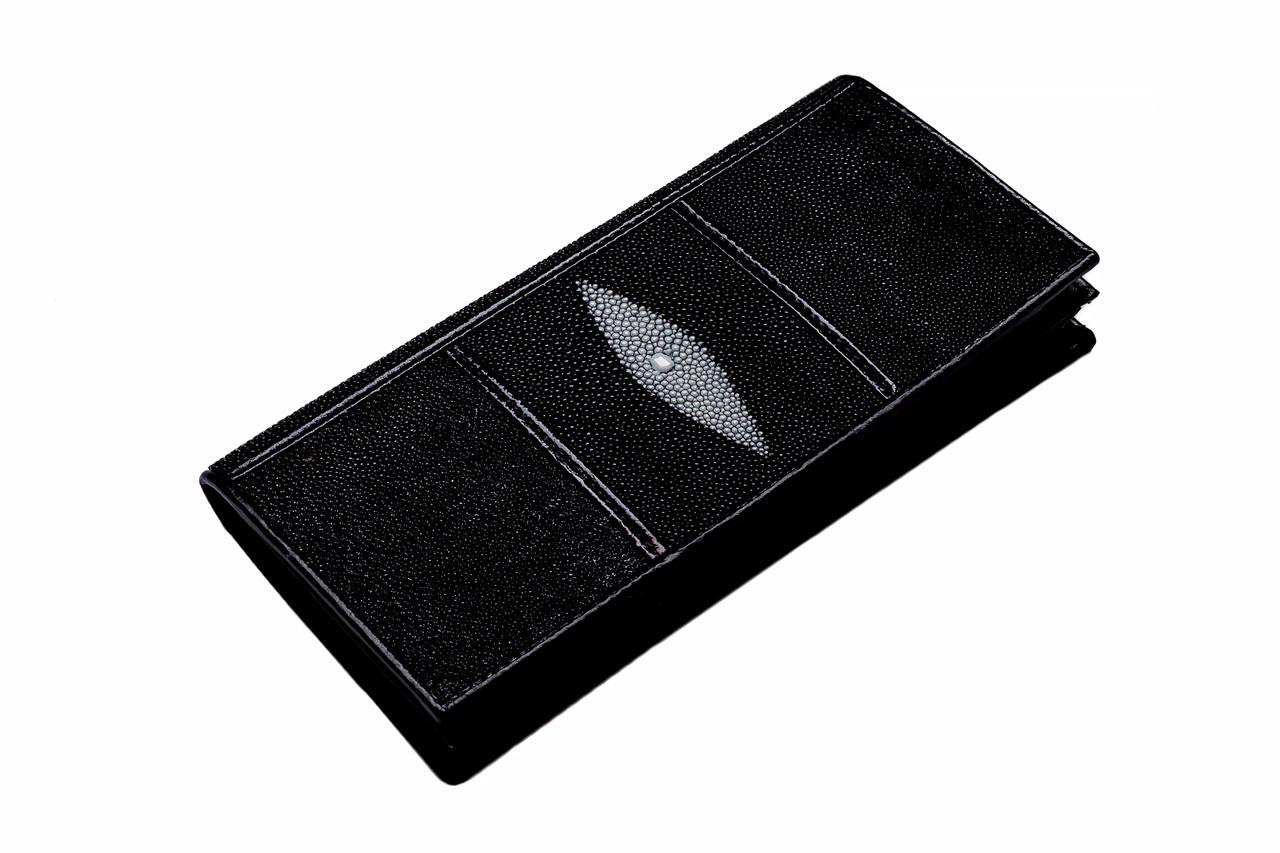 Кошелек из ската Ekzotic Leather Черный (stw 29)
