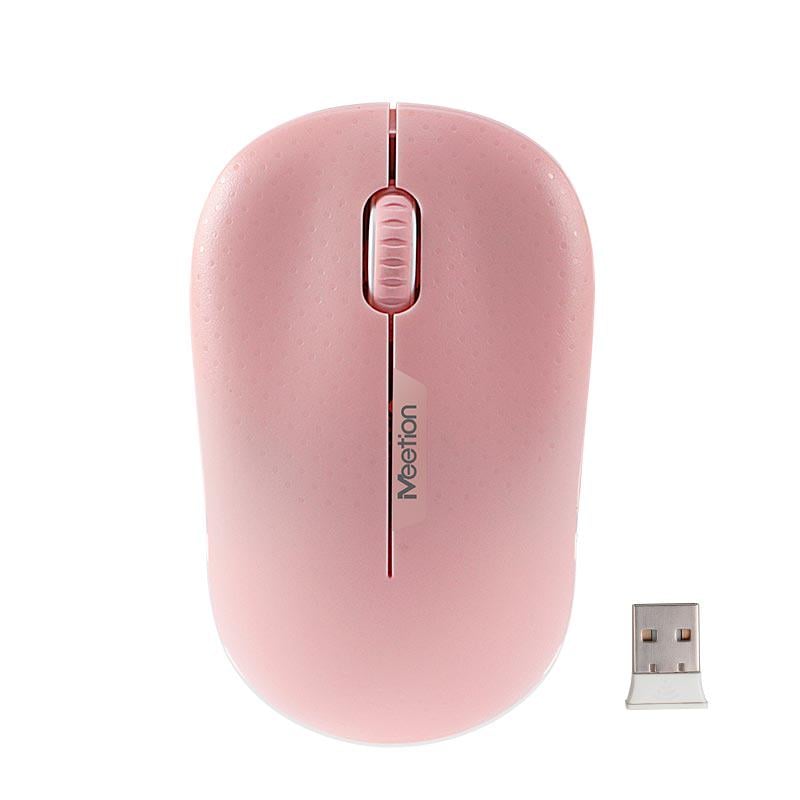 Компьютерная мышь MeeTion Wireless 2,4G MT-R545 1600dpi Розовый (609532)