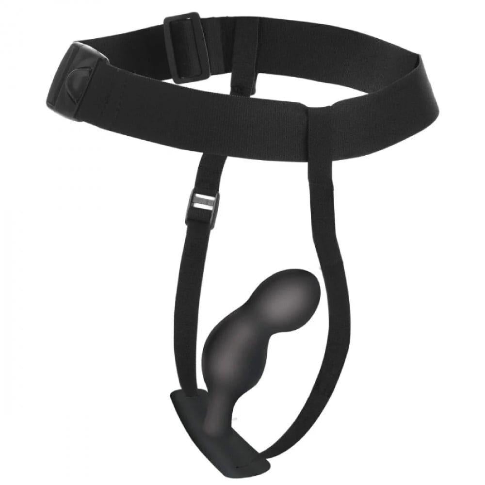 Вибратор на ремешке анальный XR Brands Prostate Plug с дистанционным управлением Черный (AH051)