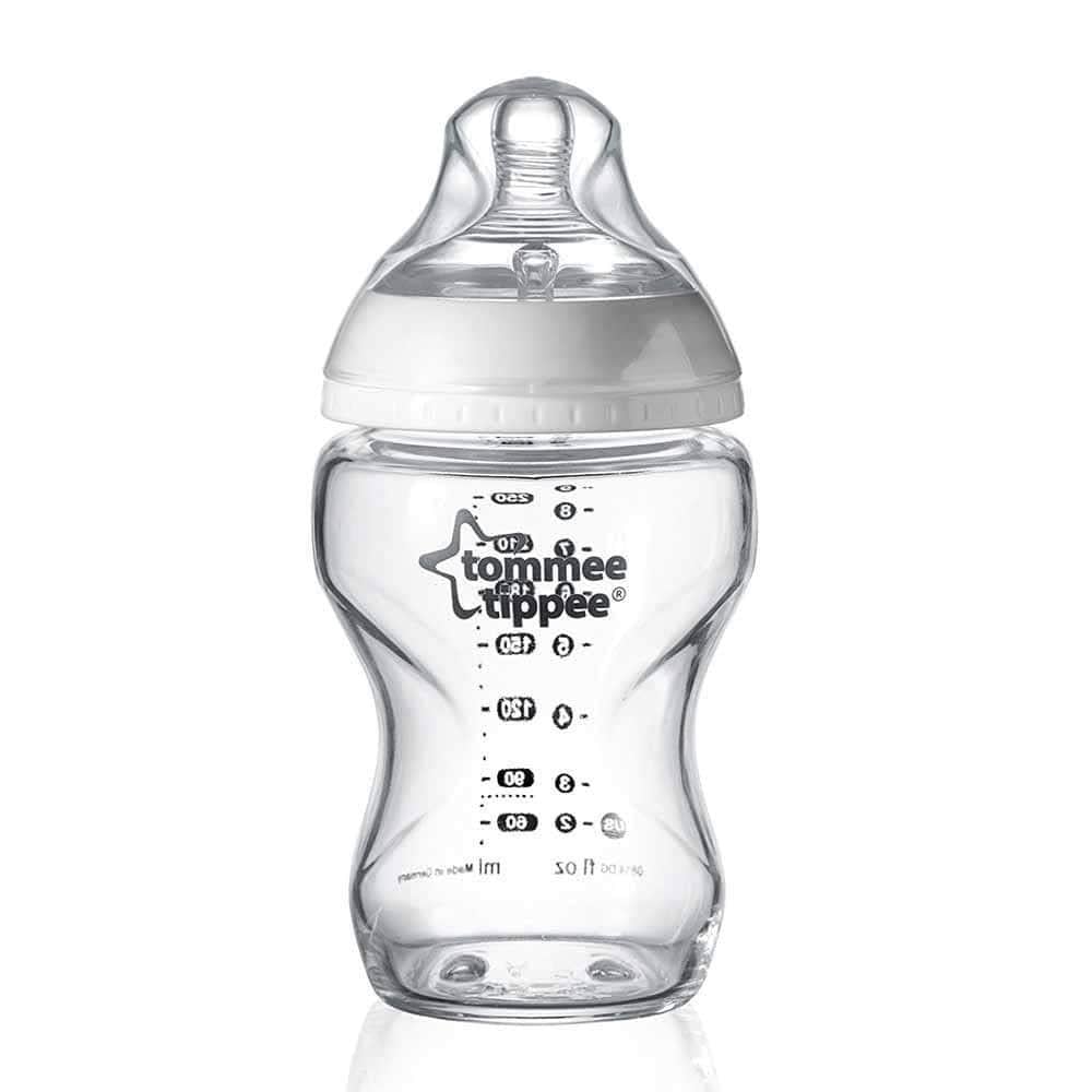 Пляшечка скляна Tommee Tippee з силіконовою соскою 250 мл (TT0031)