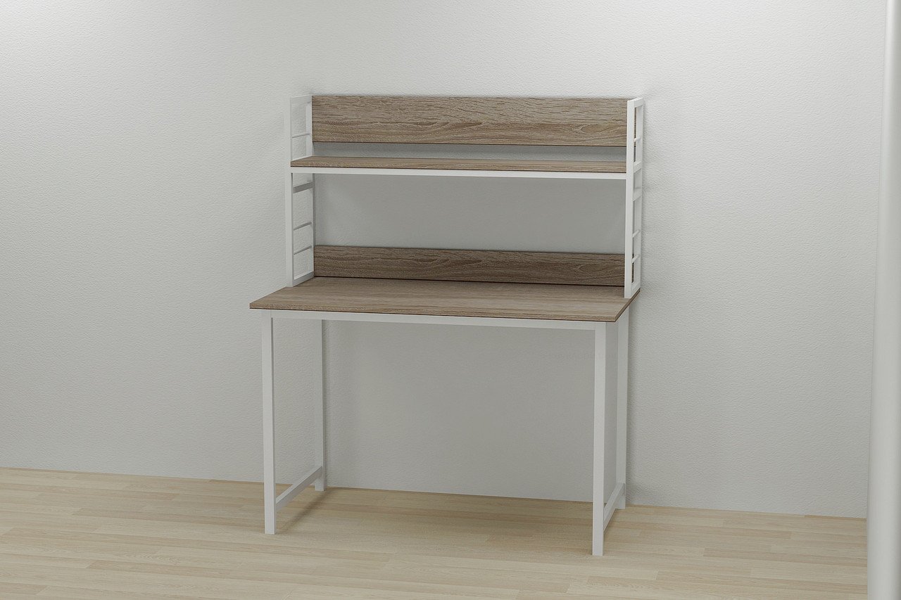 Надстройка для стола Ferrum-decor Линкольн ДСП 60x100x28 см Белый/Сонома Трюфель (LIN0012)