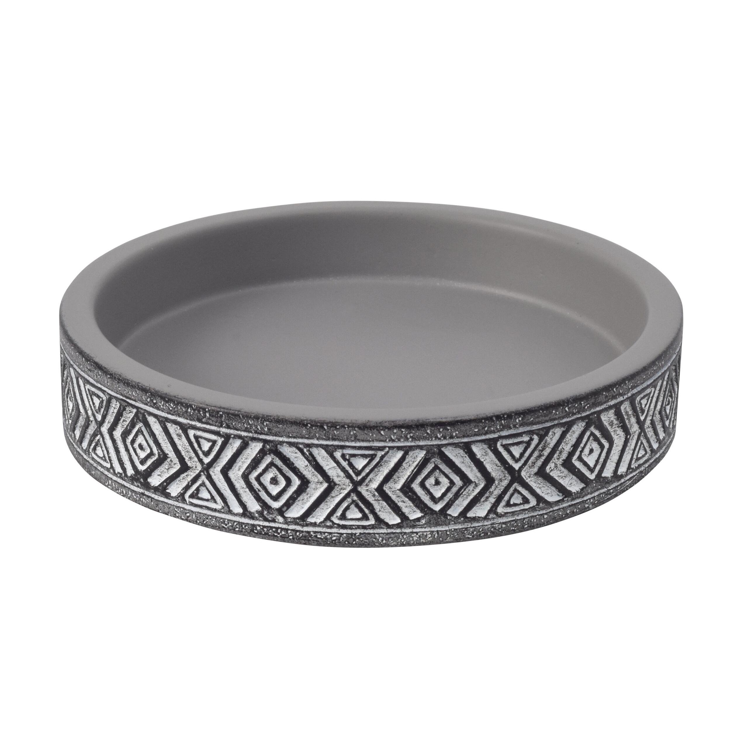 Мильниця керамічна Bisk LOMO 08396 10,6х2,3 см Сірий (26358159)