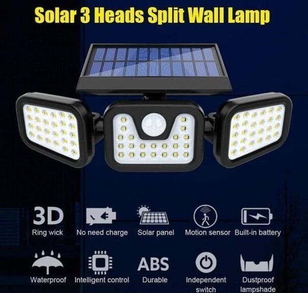 Уличный светильник FL-1725A Split Solar WallLamp на солнечной батарее с датчиком движения (22218) - фото 2