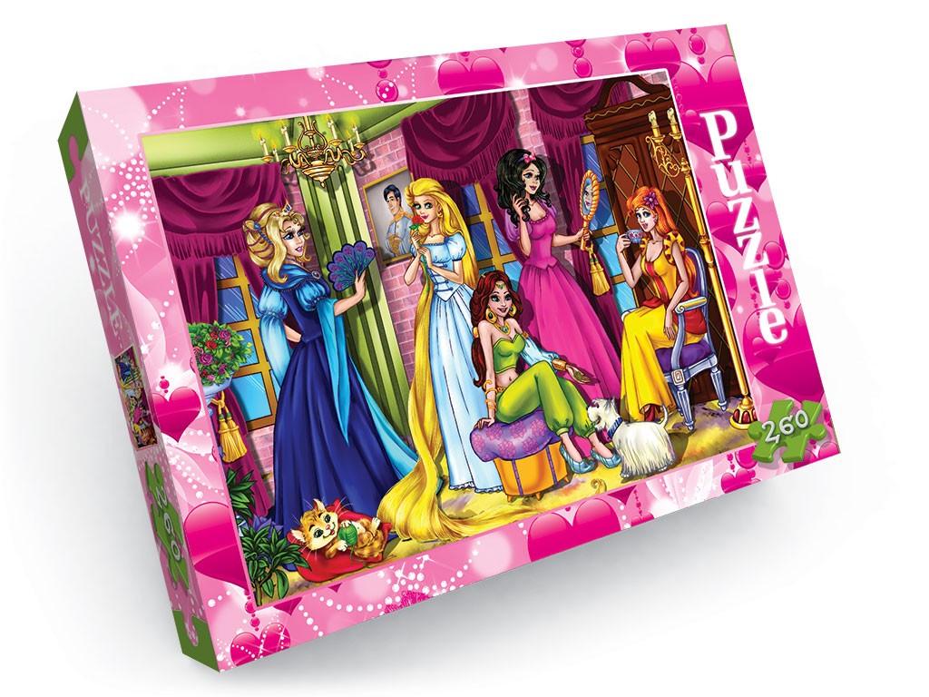 Пазлы детские Сказочные Принцессы 330х230 мм 260 эл. Пазлы детские Сказочные Принцессы 330х230 мм 260 эл.
