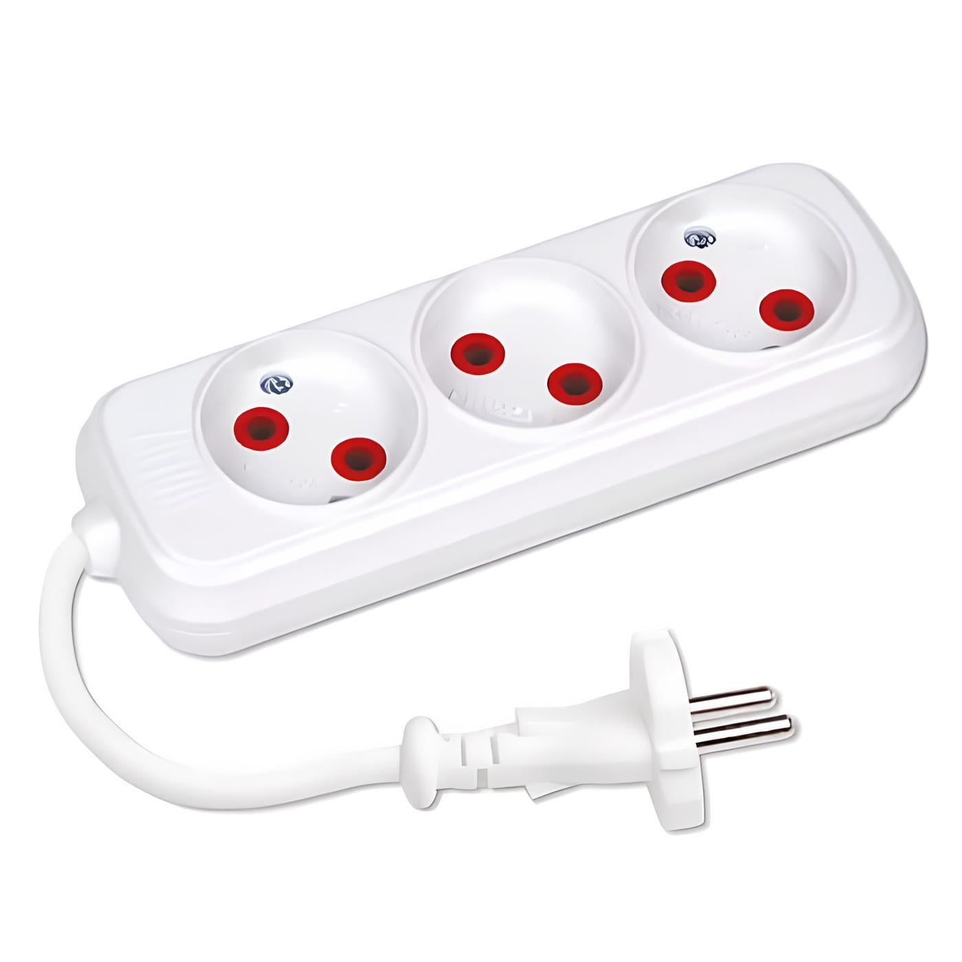 Удлинитель Horoz Electric 3 гнезда 10А 2 м (23813293)
