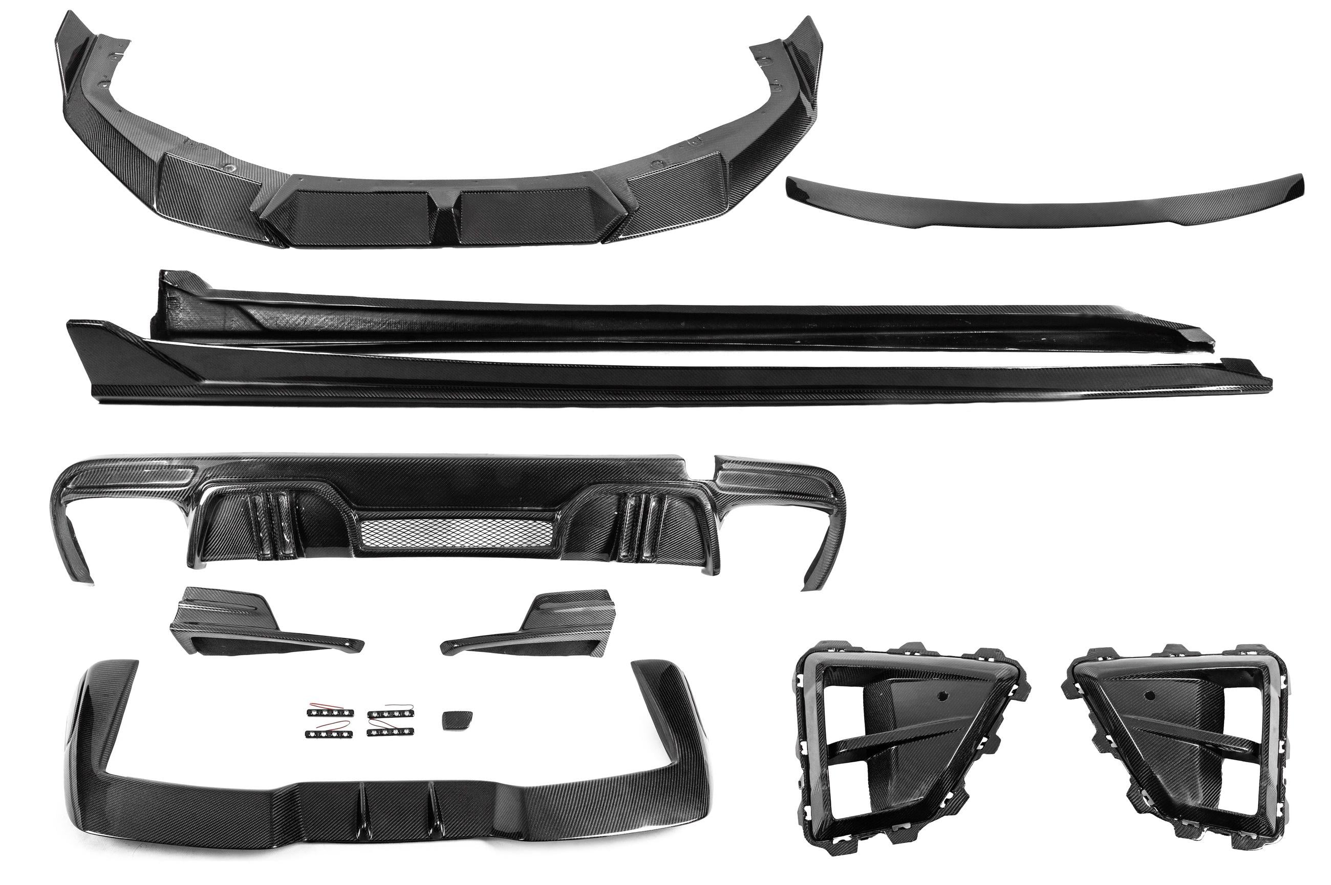 Комплект обвесов GBT для X5M F95 LRT-Design Carbon 2023+ для BMW X5 G05 2019–2026 гг. натуральный карбон фактура под карбон (166313)