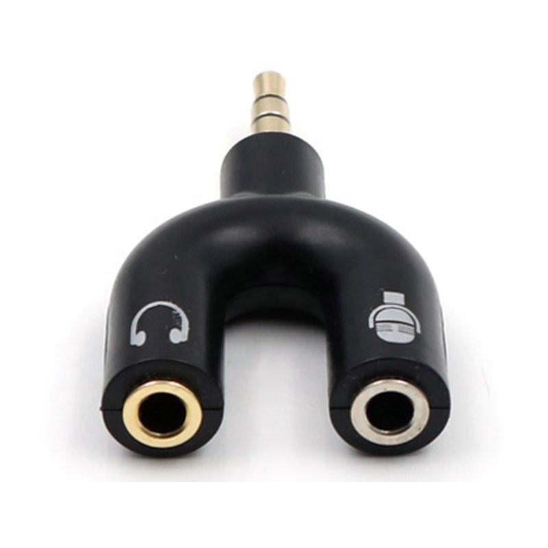 Разветвитель для наушников и микрофона Y-Type 3,5 мм Jack 3-pin на 4-pin аудиоадаптер сплиттер - фото 4