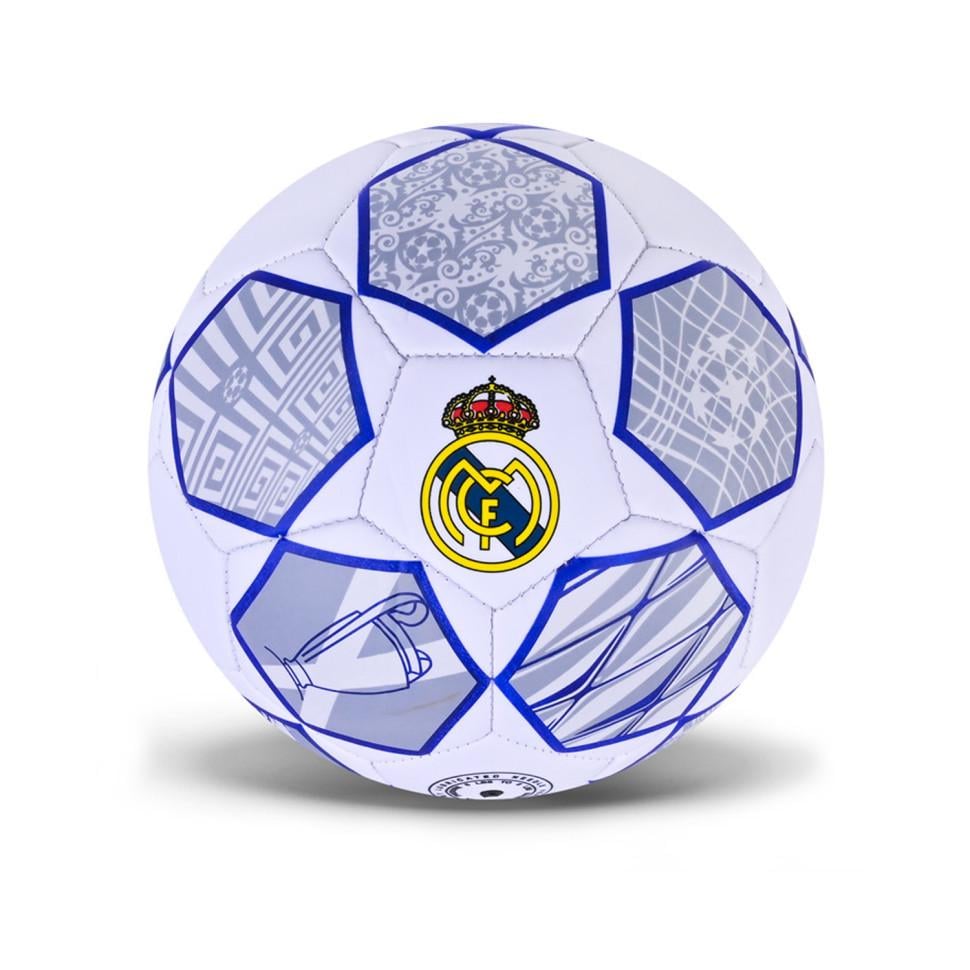Мяч футбольный Bambi Real Madrid ПВХ р. 5 310 г Синий (FB-408-B-46)