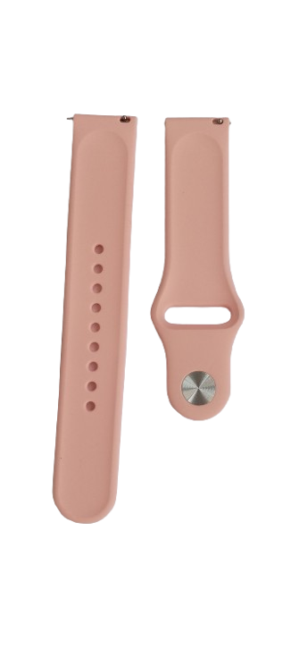 Ремінець для годинника силіконовий 20х175 мм Pink (3199) - фото 2 Ремінець для годинника силіконовий 20х175 мм Pink (3199) - фото 2