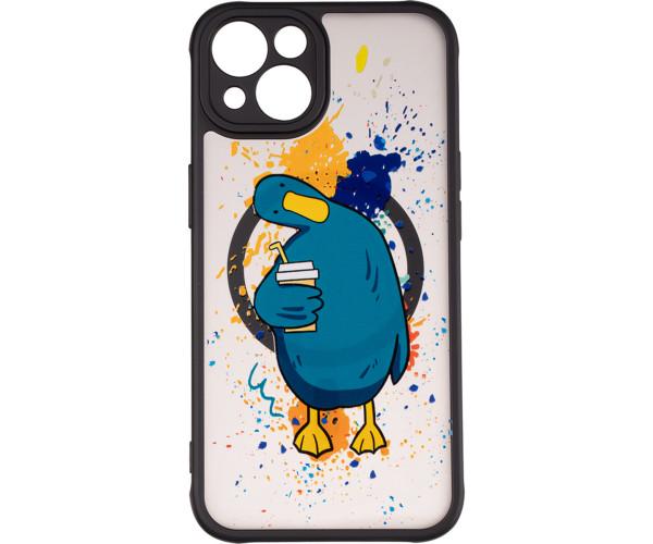 Чехол накладка Gelius Print Case UV (Magsafe) для iPhone 13, Coffee Duck