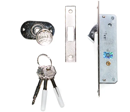 Замок Kale 201F крестообразный 3 ключа с соответствующей планкой (2321225120)