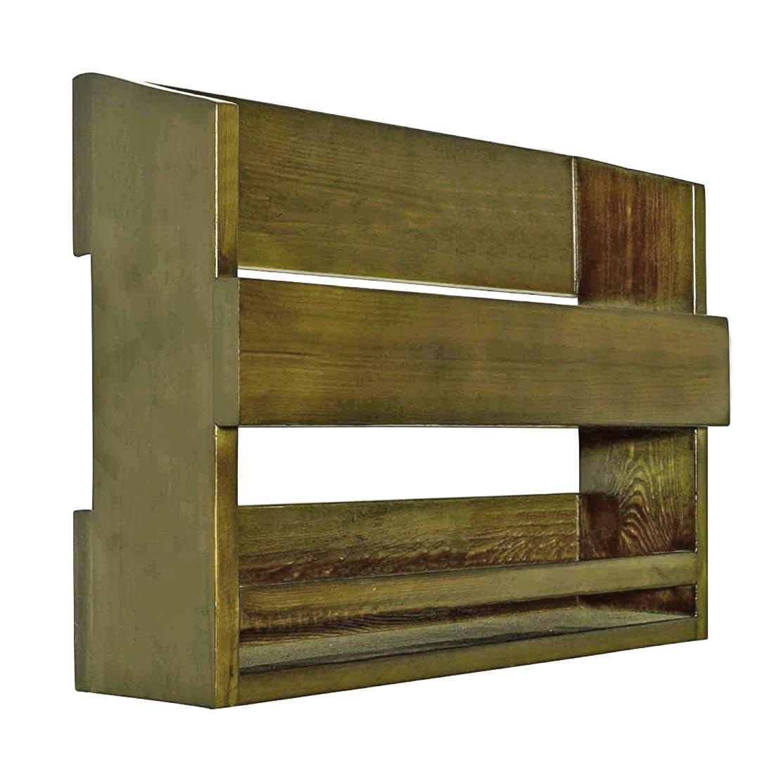 Полка для вина настенная из дерева Кимоцу Мускат (ПНК-019207)