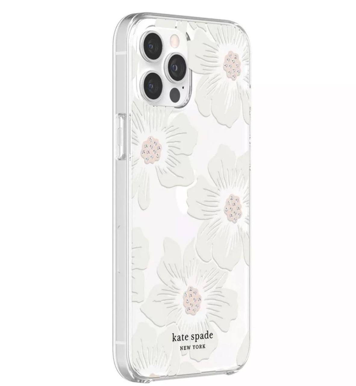 Чехол накладка KSNY Protective Hardshell Case for iPhone 12 Pro Max, Hollуhock Floral Clear (KSIPH-154-HHCCS)