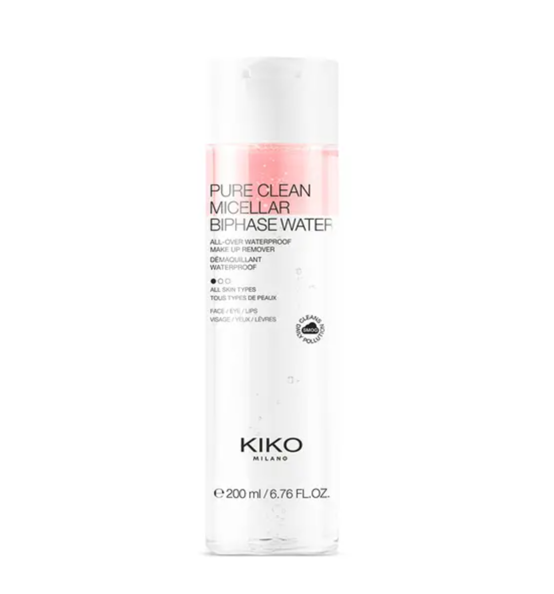 Мицеллярная вода Pure Clean Micellar Biphase Water Kiko Milano 200 мл