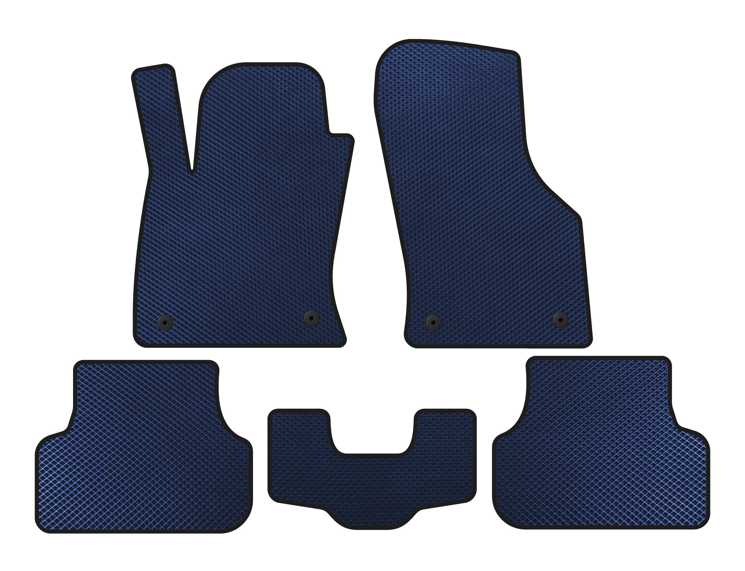 Коврики EVA Digital Designs для Seat Leon 2013-2020 гг. этилвинилацетат Синий