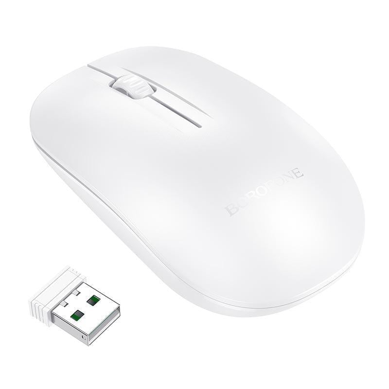Компьютерная мышка Borofone Planet business wireless mouse BG14 беспроводная 2,4 ГГц Белый (2827086744)